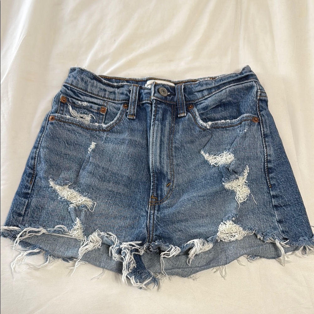 Abercrombie & Fitch Blue Denim Shorts